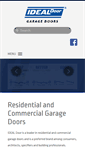 Mobile Screenshot of idealdoorgaragedoors.com